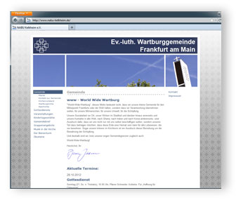 Referenzen - Ev.-luth. Wartburggemeinde, Frankfurt am Main